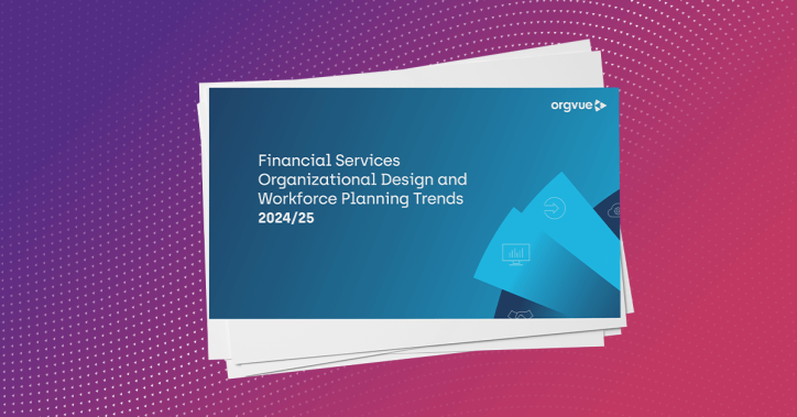 A preview image of the ebook 'Financial Services Organizational Design and Workforce Planning Trends 2024/25'